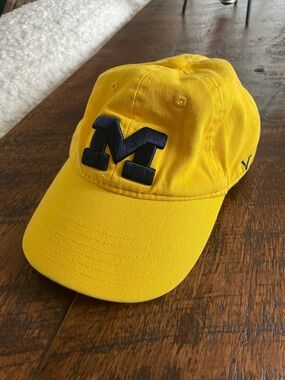 Michigan Cap - Yellow with Navy Blue Block M